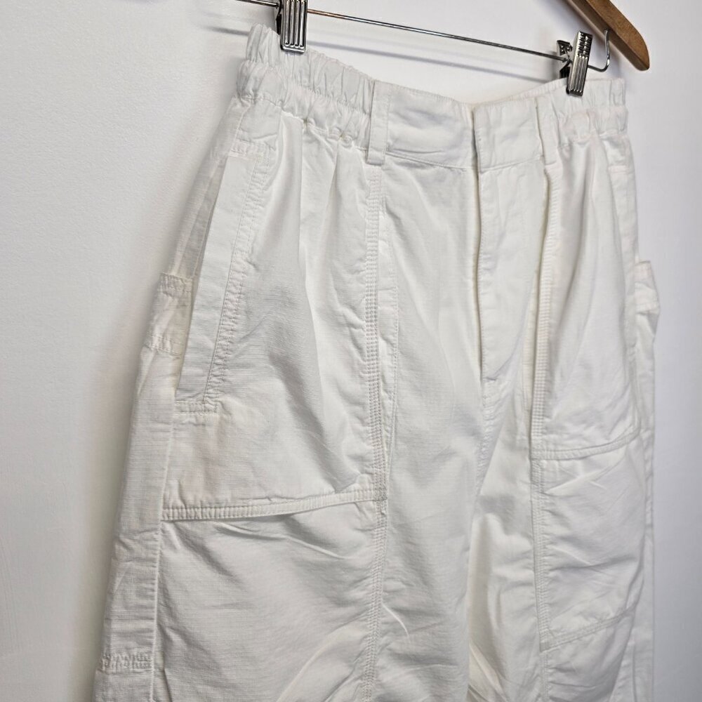 Free People Marbella Crop Harem Pants Optic White Small - Picture 5 of 11